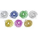 Set of Seven Decorative Multicolor Beaded Streamer