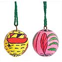 Set of 2 Hanging Betel Nut with Folk Painting