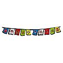 Om Mani Padme Hum Multicolor Buddhist Sticker Paper Prayer Flag