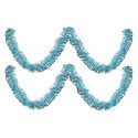 Set of 2 Decorative Black and White Paper Streamer