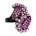 Pink Stone Studded Adjustable Ring