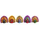 Chhau Dance Faces - Unframed Photo Print on Paper