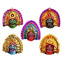 Chhau Dance Faces - Unframed Photo Print on Paper