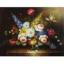 Colorful Flowers in a Vase