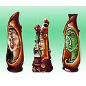 Flower Vases with Face - Unframed Photo Print on Paper