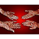 Mehendi Art Picture - Unframed Photo Print on Paper