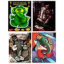 Set of 4 Ganesha Posters