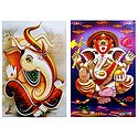 Lord Ganapati - Set of 2 Posters