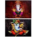 Lord Ganesha - Set of 2 Posters