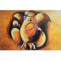 Artistic Lord Ganesha with Om
