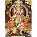 Hanuman - Glitter Poster