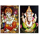 Lord Ganesha - Set of 2 Posters