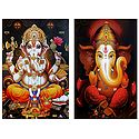 Lord Ganesha - Set of 2 Posters