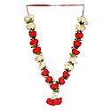 Red and White Cloth Rose Garland