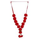 Red Woolen Balls Garland