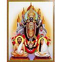 Kali Mata, Ramkrishnadev and Sarada Maa - Unframed Poster