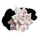 White and Light Pink Acrylic Flower Hair Band