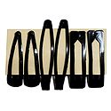 3 Pairs of Tik Tak Black Hair Clip