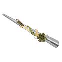 Stone Studded Light Green and Light Yellow Designer Press Hair Clip