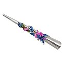 Stone Studded Purple and Magenta Designer Press Hair Clip