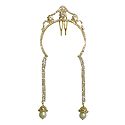 White Stone Studded Hair Comb