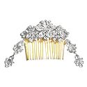Stone Studded Metal Hair Comb