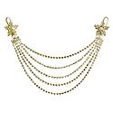 White Stone Studded Metal Head Piece