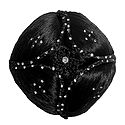 Stone Studded Dark Brown Hair Bun