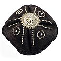 Stone Studded Dark Brown Hair Bun