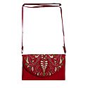 Red Bag with Kantha Stitch