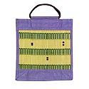 Jute Shopping Bag with Bead work on Bamboo Sticks
