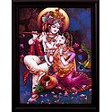 Radha Krishna Playing Flute