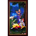 Krishna Enjoying Radha's Flute