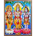 Brahma, Vishnu, Maheshwar - Unframed Poster