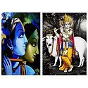 Radha, Krishna - Set of 2 Posters