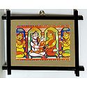 Lord Shiva, Parvati and Ganesha - Wall Hanging
