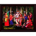 Gopinis Entertain Radha Krishna