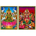 Lakshmi and Satyanarayan - Set of 2 Posters