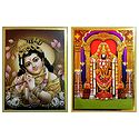 Krishna and Balaji - Set of 2 Posters