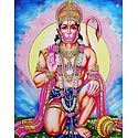 Hanuman - Devotee of Lord Rama - Glitter Poster
