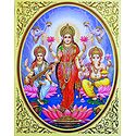 Lakshmi,Saraswati and Ganesha