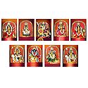 Navadurga - The Manifestation of Durga in Nine Different Forms - Set of 9 Photographic Prints