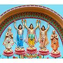 Pancha Gosain - Gaur, Nitai, Advaita Acharya, Roop and Sanatan