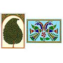 Tree and Peacocks  - 2 Unframed Posters