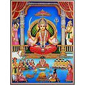 Santoshi Mata -  Glitter Poster