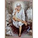 Shirdi Sai Baba - Glitter Poster