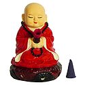 Buddhist Monk Incense Burner with 16 Incense Cones