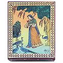 Ragini Kakubha - Jewelry Box with Gemstone Painting