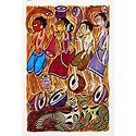 Tribal Festivities - Kalighat Painting