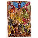 Tribal Hunters - Kalighat Painting